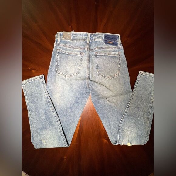 tractr “Diane” mid rise slim jeans 🔥 NWT 🔥 distressed 🔥 size 6/28 - Picture 4 of 10